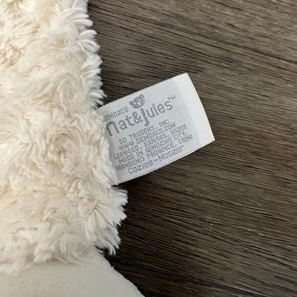 Nat & Jules Soft n‎ Cuddly Cream & Brown Cow Lovey - Picture 4 of 5